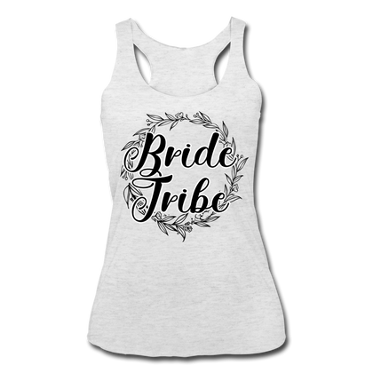 Bride Tribe Women’s Tri-Blend Racerback Tank - heather white