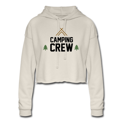 Camping Crew Women's Cropped Hoodie - dust