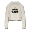 Camping Crew Women's Cropped Hoodie