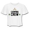 Camping Crew Women's Cropped T-Shirt