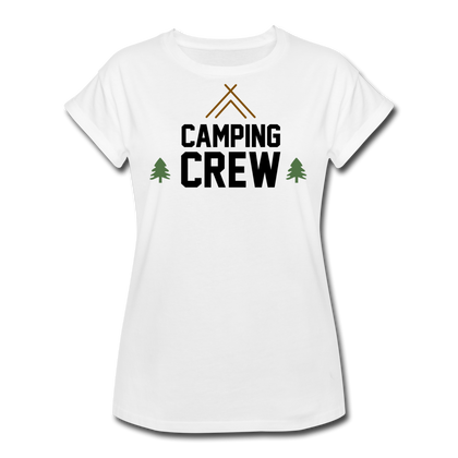 Camping Crew Women's Relaxed Fit T-Shirt - white