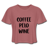 Coffee Pelo Wine Women's Cropped T-Shirt