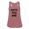 Coffee Pelo Wine Women's Flowy Tank Top