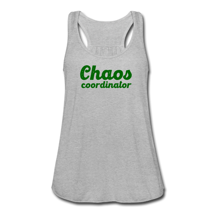 Chaos Coordinator Women's Flowy Tank Top - heather gray