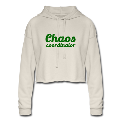 Chaos Coordinator Women's Cropped Hoodie - dust