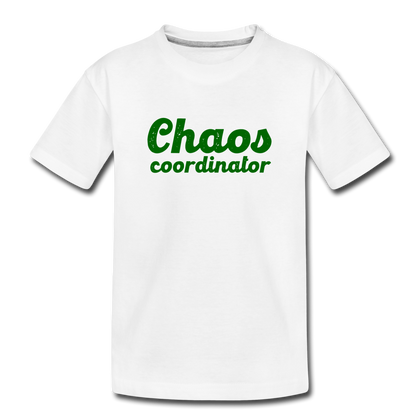 Chaos Coordinator Kid’s Premium Organic T-Shirt - white