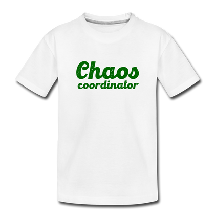 Chaos Coordinator Toddler Premium Organic T-Shirt - white