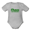 Chaos Coordinator Organic Short Sleeve Baby Bodysuit