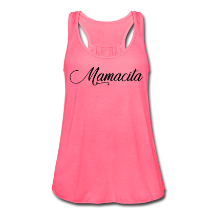 Mamacita Women's Flowy Tank Top - neon pink