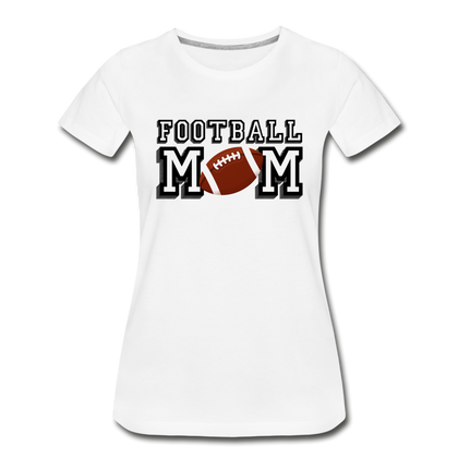 Football Mom Women’s Premium Organic T-Shirt - white