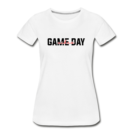 Game Day Vibes Women’s Premium Organic T-Shirt - white