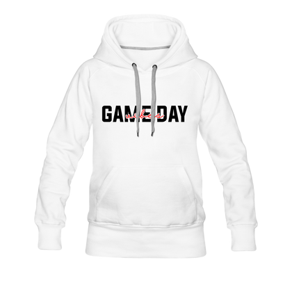 Game Day Vibes Women’s Premium Hoodie - white