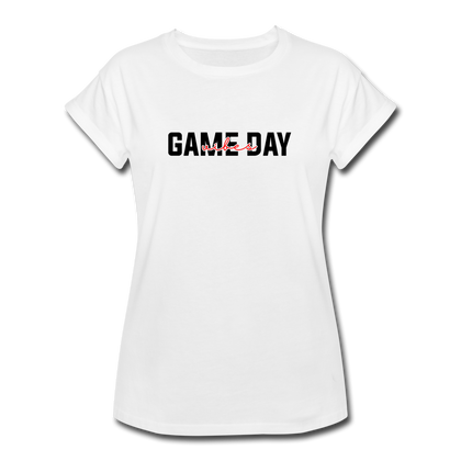 Game Day Vibes Women's Relaxed Fit T-Shirt - white