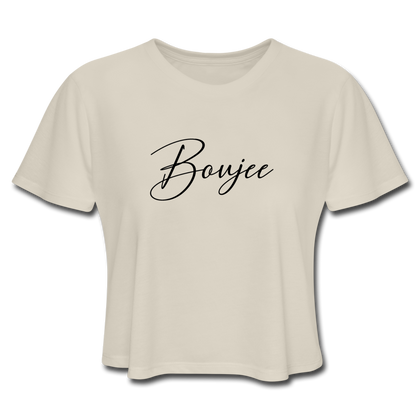 Boujee Women's Cropped T-Shirt - dust