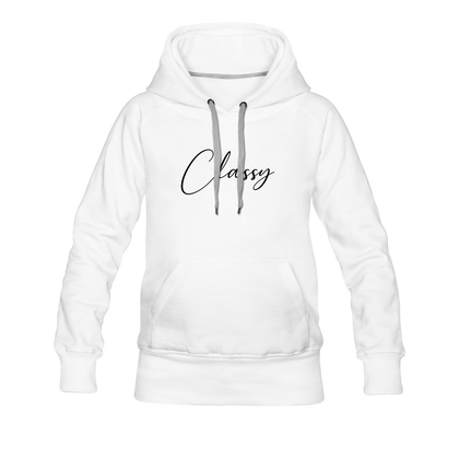 Classy Women’s Premium Hoodie - white