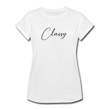 Classy Women's Relaxed Fit T-Shirt - white