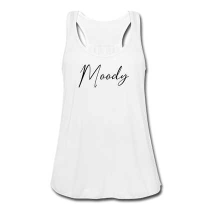 Moody Women's Flowy Tank Top - white