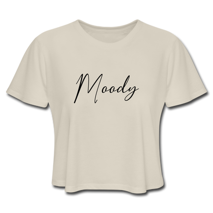 Moody Women's Cropped T-Shirt - dust