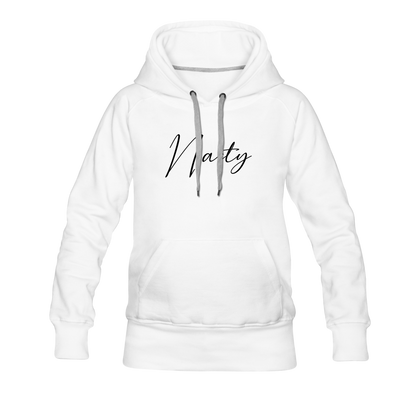 Nasty Women’s Premium Hoodie - white