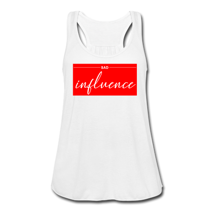 Bad Influence Women's Flowy Tank Top - white