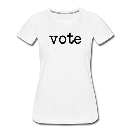 Vote Women’s Premium Organic T-Shirt - white