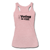 Voting is Cool Women’s Tri-Blend Racerback Tank