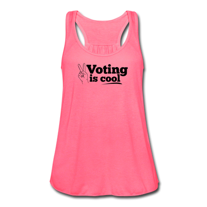 Women's Flowy Tank Top by Bella - neon pink