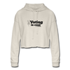 Voting is Cool Women's Cropped Hoodie