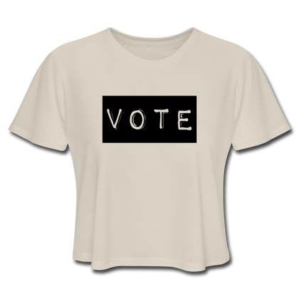 Vote Women's Cropped T-Shirt - dust