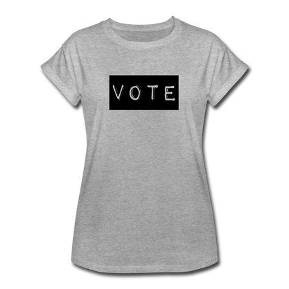 Vote Women's Relaxed Fit T-Shirt - heather gray