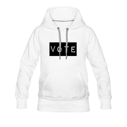 Vote Women’s Premium Hoodie - white