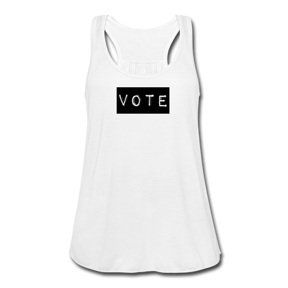 Vote Women's Flowy Tank Top - white