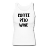 Coffee Pelo Wine Women's Longer Length Fitted Tank