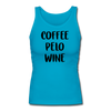 Coffee Pelo Wine Women's Longer Length Fitted Tank