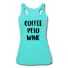 Coffee Pelo Wine Women’s Tri-Blend Racerback Tank