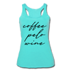 Coffee Pelo Wine Women’s Tri-Blend Racerback Tank