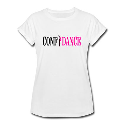 CONFIDANCE Women's Relaxed Fit T-Shirt - white