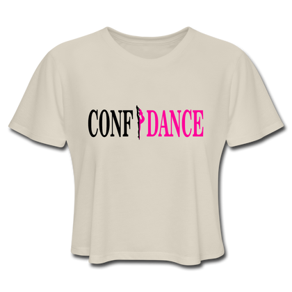 CONFIDANCE Women's Cropped T-Shirt - dust