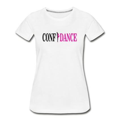 CONFIDANCE Women’s Premium Organic T-Shirt - white