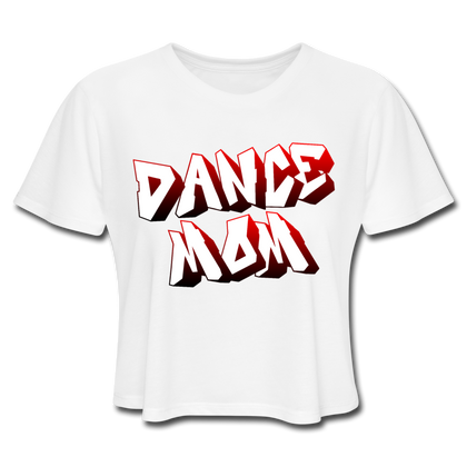 Dance Mom Women's Cropped T-Shirt - white