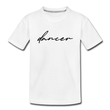 Dancer Kid’s Premium Organic T-Shirt - white