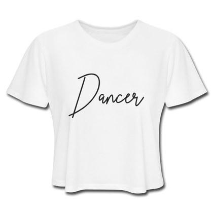 Dancer Women's Cropped T-Shirt - white