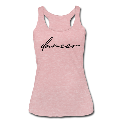 Dancer Women’s Tri-Blend Racerback Tank - heather dusty rose