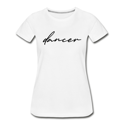 Dancer Women’s Premium Organic T-Shirt - white