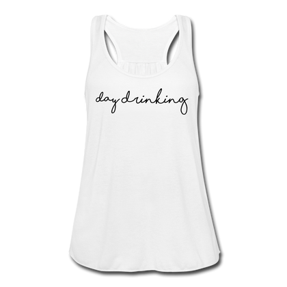 Day Drinking Women's Flowy Tank Top - white