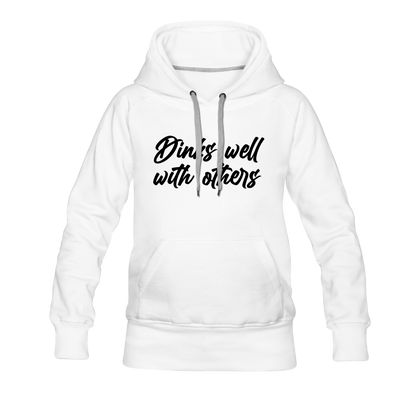 Drinks Well With Others Women’s Premium Hoodie - white