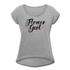 Flower Girl Women's Roll Cuff T-Shirt