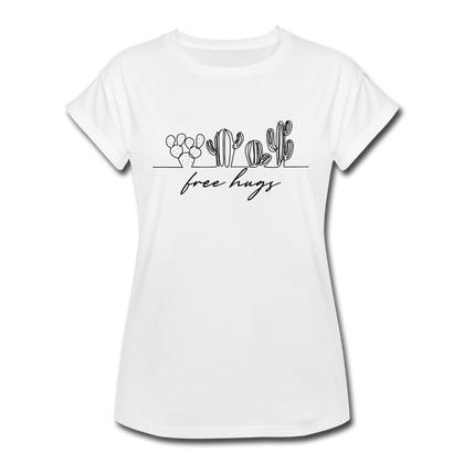 Free Hugs Women's Relaxed Fit T-Shirt - white