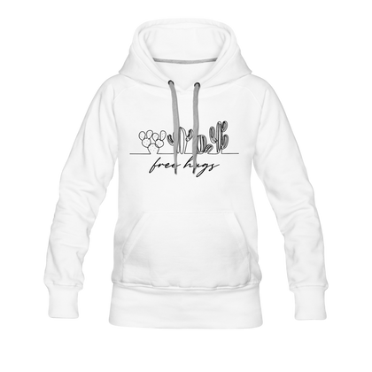 Free Hugs Women’s Premium Hoodie - white