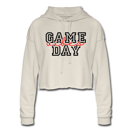 Game Day Vibes Women's Cropped Hoodie - dust